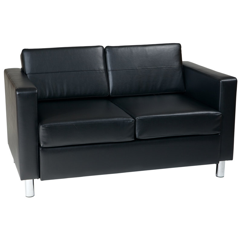 Desantiago 51.5'' Reception Loveseat, Black