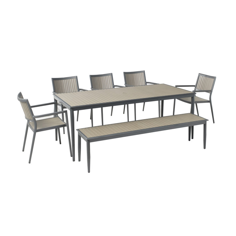 Limetta 78'' Rectangular Outdoor Dining Set