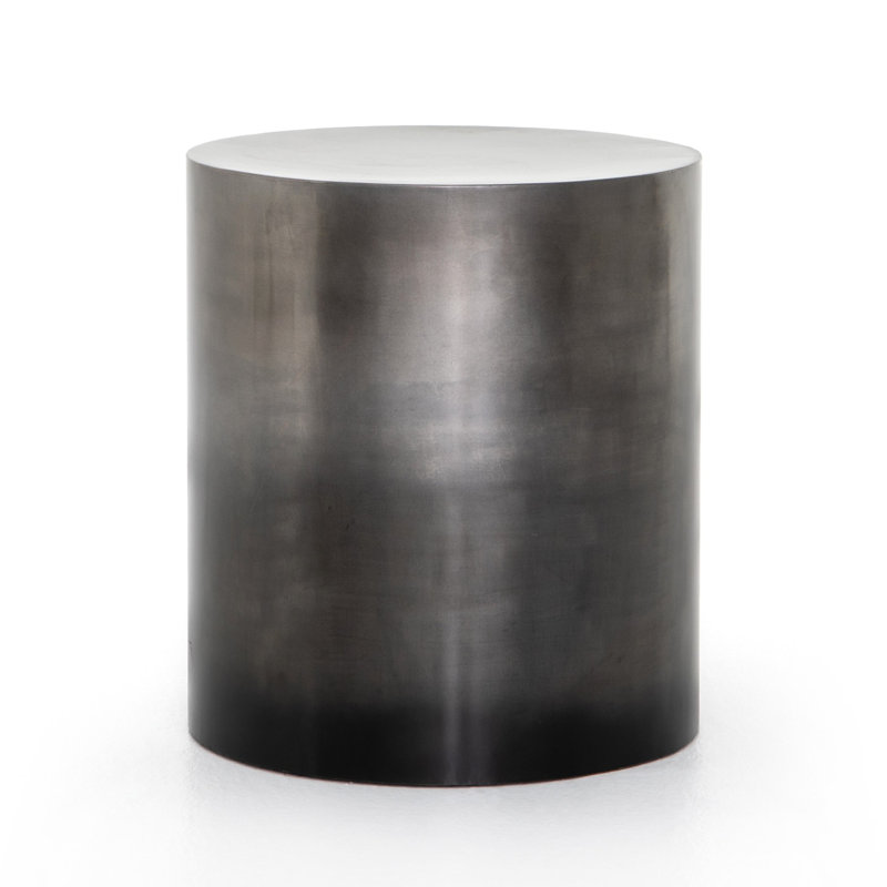 Cameron End Table, Ombre Antique Pewter
