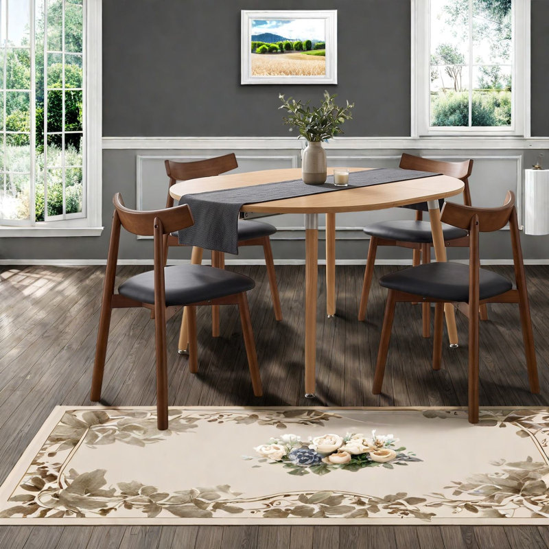 Ensemble de table de salle à manger extensible moderne (doit inclure à la fois la table et la chaise), bois aggloméré
