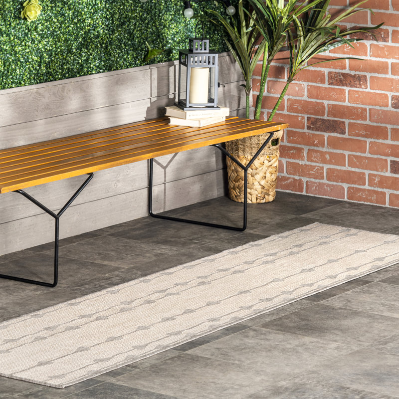 Edgington Moroccan Indoor / Outdoor Rug, Runner 2' x 8'
