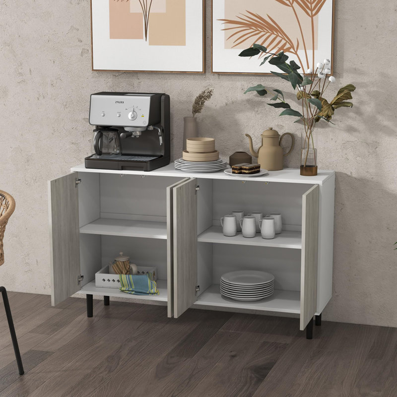Okley 121cm Sideboard, White