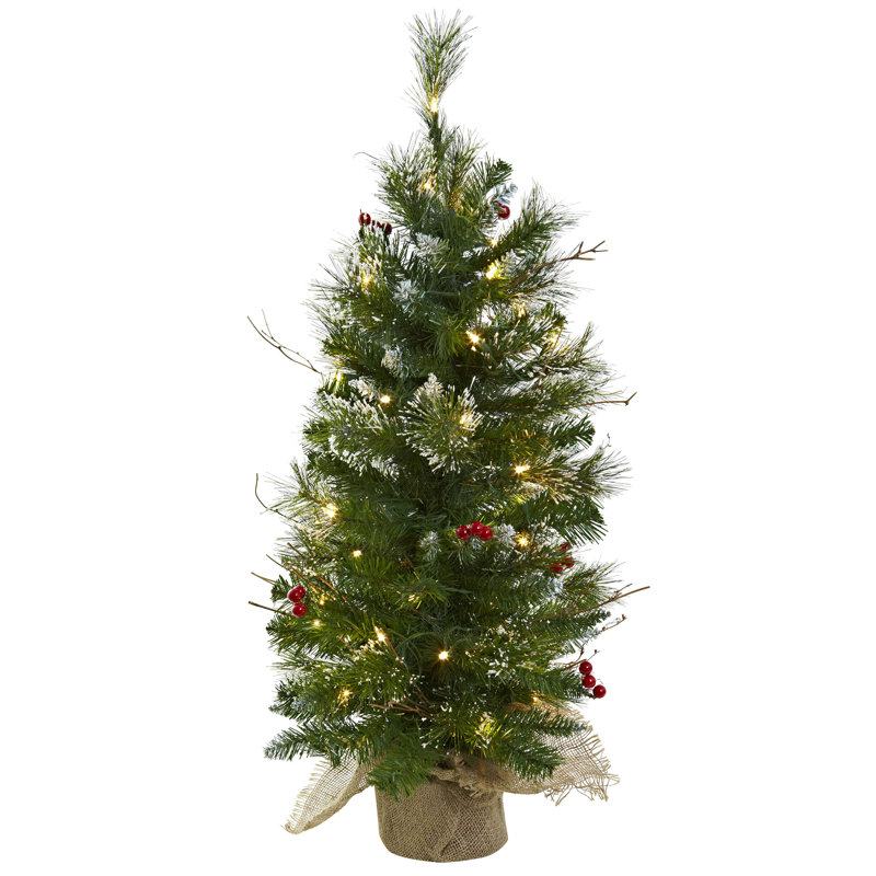 Arbre de Noël artificiel pin vert 36 po