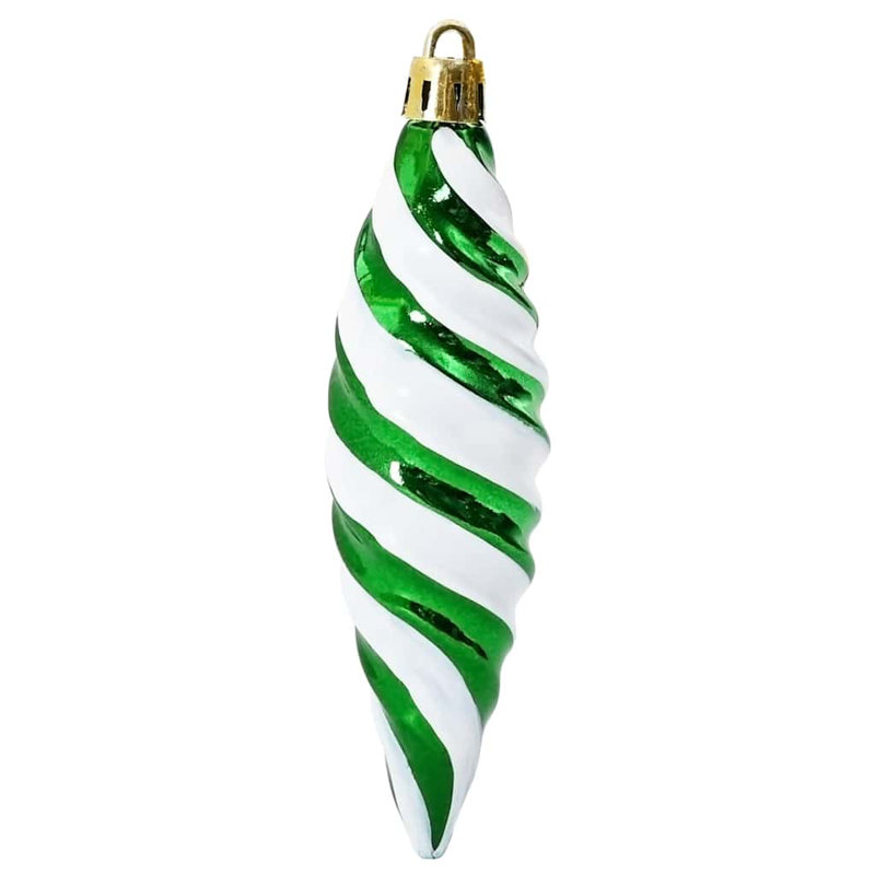 vidaXL Christmas Spiral Shape Ball, Green