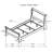 Daleyza Wood Twin Sleigh Bed Cappuccino-39587992-15377660