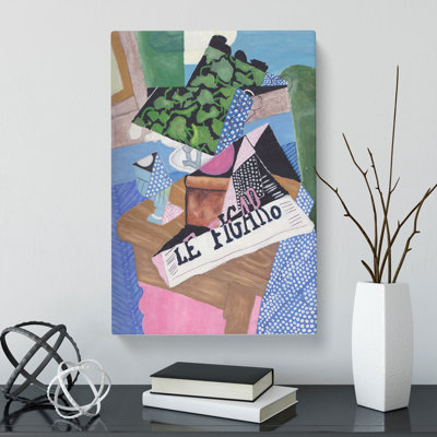 Le Figaro by Juan Gris - Wrapped Canvas Painting