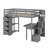 Twin Loft Bed With Drawers,Desk And Stairs-951085504