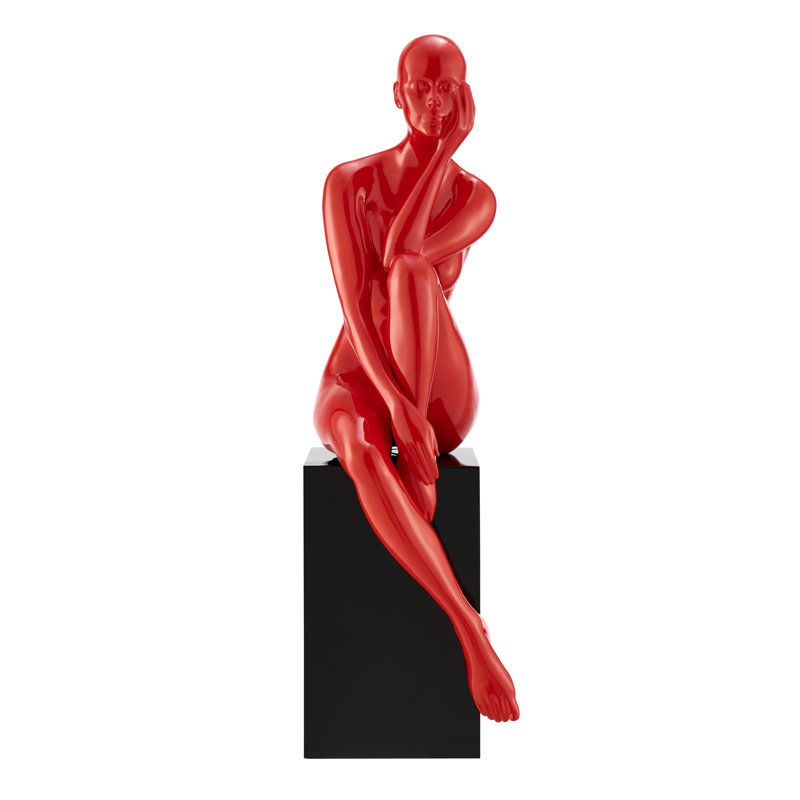 Tahoe Antoinette People Figurines & Sculptures, Glossy Red
