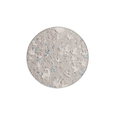 Machine Washable Beige Area Rug