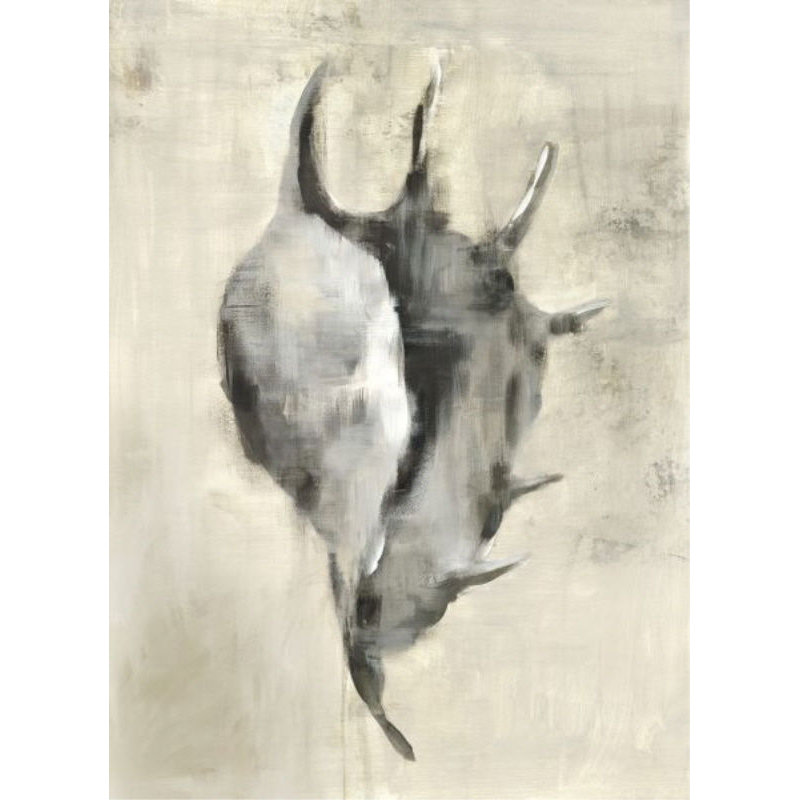 Seashells In Neutral IV Print by Guseul Park, 41" H x 30" W x 1.5" D, Image Brush Gel