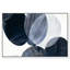 Art mural encadré «Overlaping Blues I» par Art Remedy, cadre doré, 54 x 36-293876740-293876751