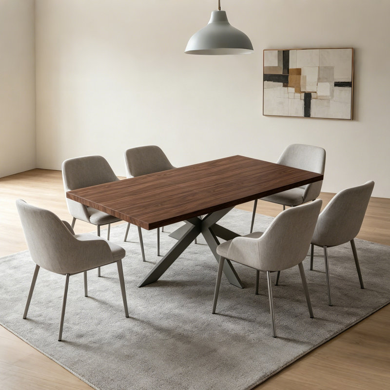 Table de salle à manger Triton, H 30 po x L 51 po x l 33,4 po, Brun