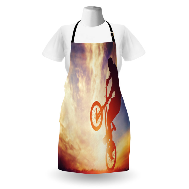 Multicolore, tablier East Urban Home Modern unisexe, homme à vélo, taille adulte