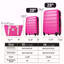 Valise Hardshell 2 pièces + valise à roulettes avec verrou TSA léger 20 po + 28 po-130377706