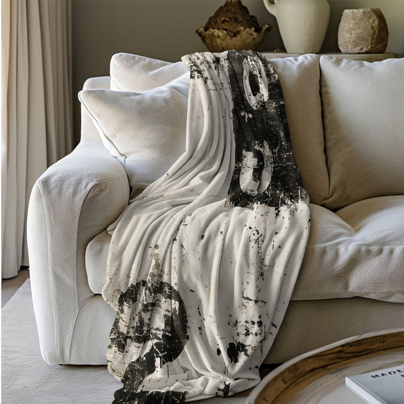 Nectar neutre neutre - couverture Sherpa de qualité supérieure 1 pièce, Grand lit
