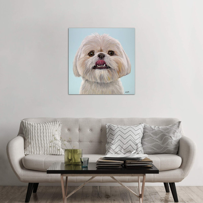 Ribeye The Shih Tzu - Wrapped Canvas Painting, 66.04 cm H x 66.04 cm W x 3.175 cm D