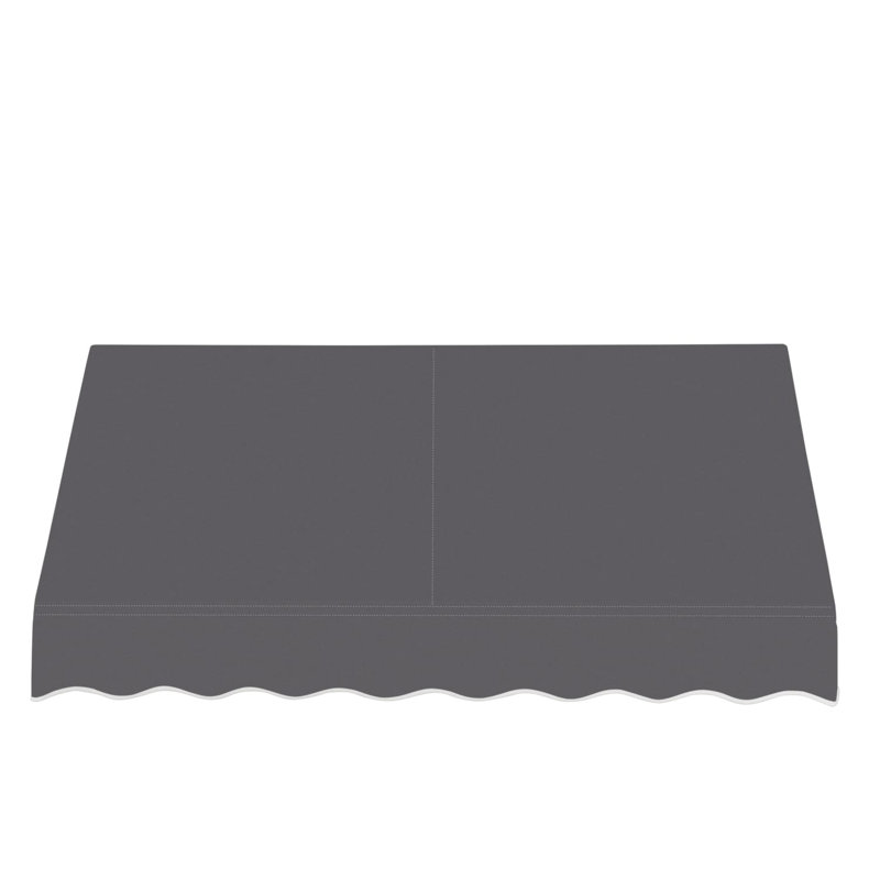 Auvent fixe en tissu acrylique San Francisco Awntech, H 31 po x l 64,5 po x P 24 po, Bronze industriel
