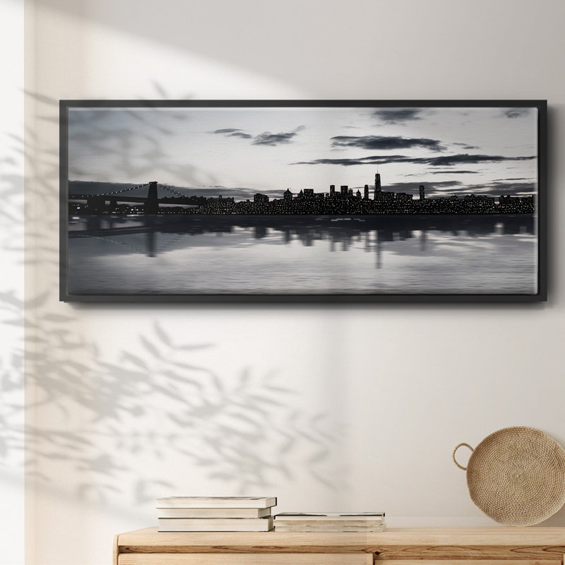 Horizon scintillant, Noir, H 12 po x l 30 po x P 1,5 po