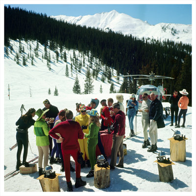 Pique-nique «Snowmass» par Slim Aarons - photographie