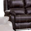 Causeuse inclinable en cuir synthétique noir-556206524