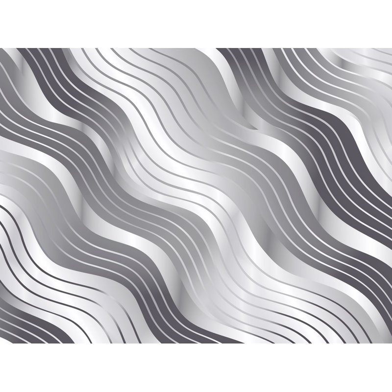 Monochrome Waves Fleece Throw Blanket - Cool Pattern Throws for Sofas or Beds, 50" W x 60" L