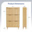 Armoire à chaussures 3 tiroirs 31,6 pouces avec panneau à grille-678606207