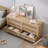 51.18"6-Drawers Rattan Storage Cabinet Rattan Drawer with White Drawer Slides,for Bedroom,Living Room,Natural-748678095