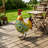 Charneshia Rooster Metal Garden Statue