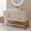 Meuble-lavabo moderne 47,2 po avec lavabo vasque en céramique, armoire autoportante Accent