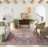 Machine Washable Southwestern Navy/Muted Red/Beige Area Rug-704982290