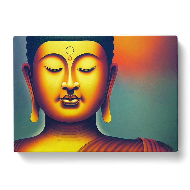 Golden Buddha Vol.4 - Wrapped Canvas, 35cm H x 50cm W x 3cm D