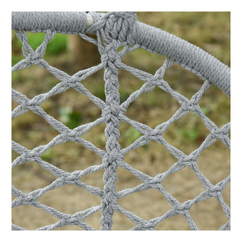 Balancelle en macramé pour 2 personnes Outsunny, Gris