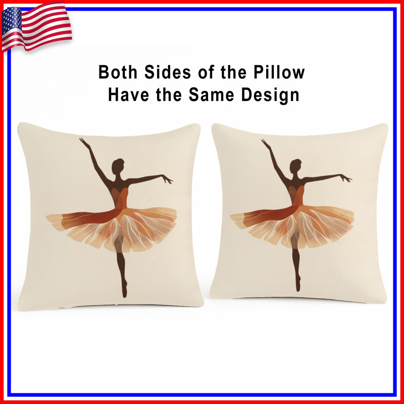 Coussins Ballet Dancer, 16 po x 16 po