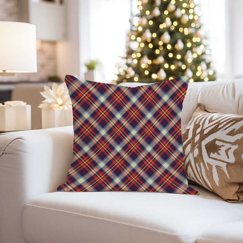 Plaid Pattern IV Modern, 16" H x 16" W