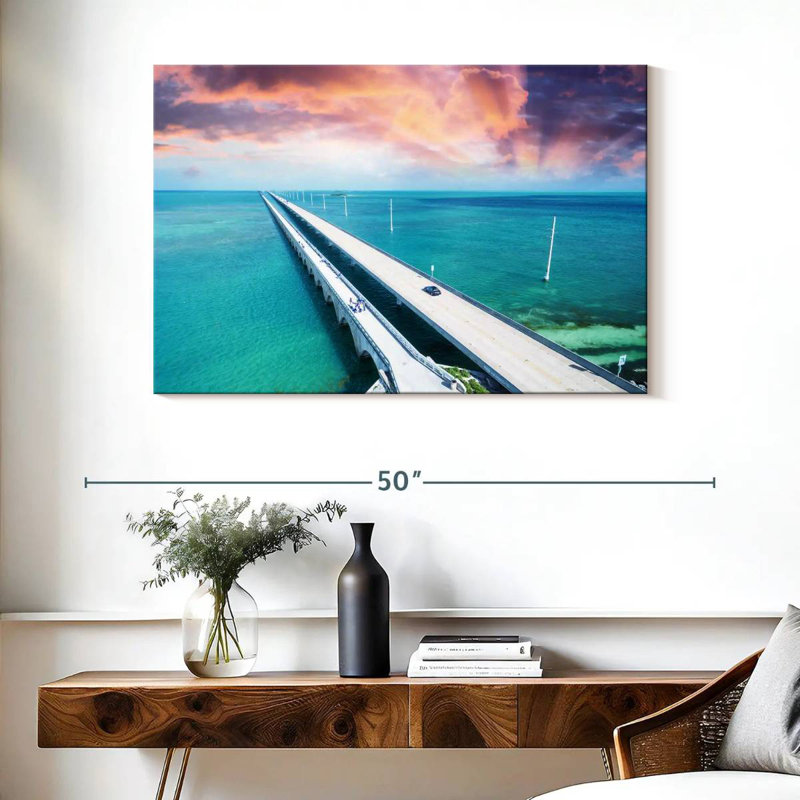 Lilie Scenic Seven Mile Bridge, Floride, H 26 po x l 39 po