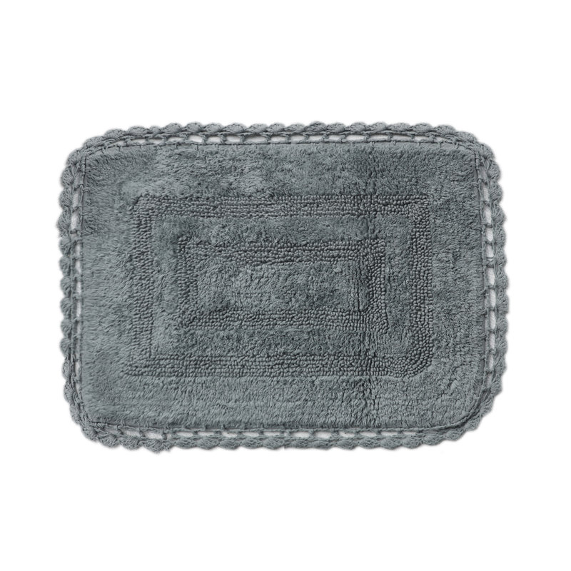Tapis pour salle de bain Akife, gris