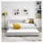 Daybed with Trundle Upholstered Tufted Sofa Bed, with Button and Copper Nail on Arms-764961695-764961682