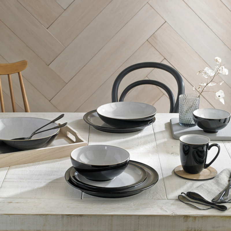 Elements Cereal Bowl, Dark Blue/White