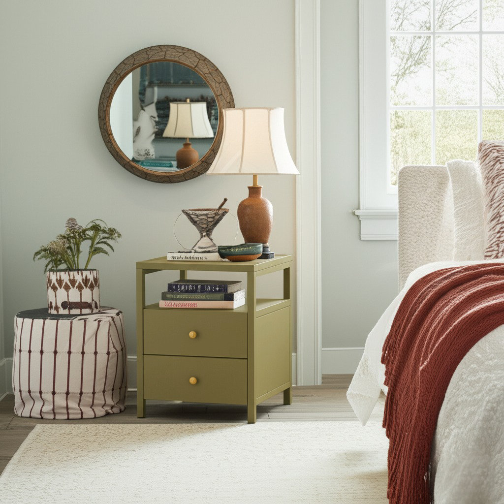 Gracie 18" End Table, Olve Green