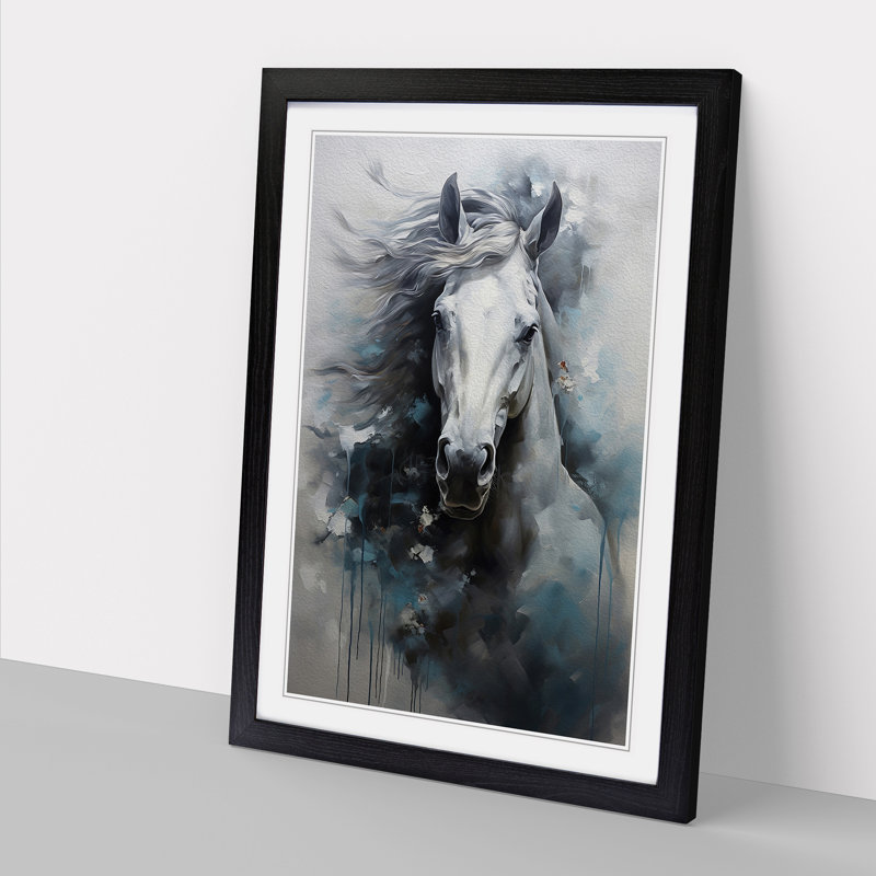 Horse Contemporary - Framed Print