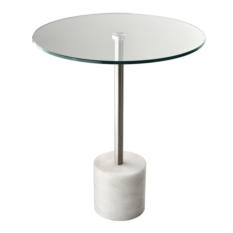 Table de bout Spirgel, Marbre blanc