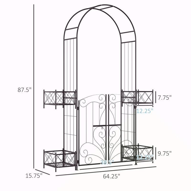 Tonnelle de jardin Outsunny
