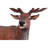 Grand-Scale Red Deer Buck Statue with Base