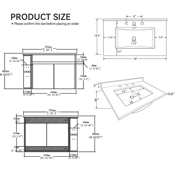 Dimensions du produit