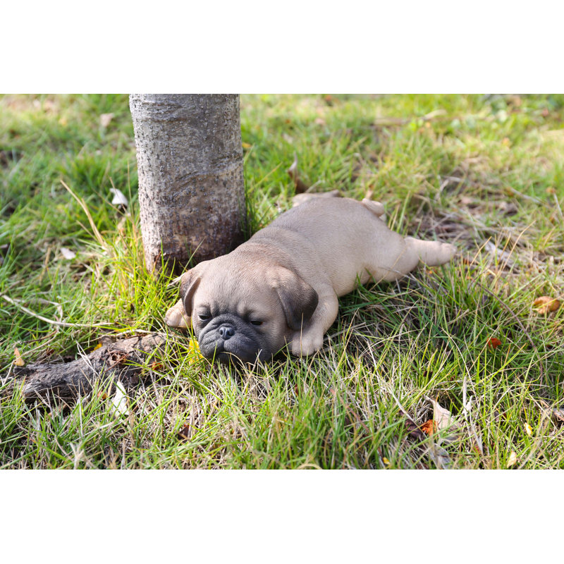 Pug Puppy Sleeping Statue