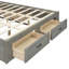 Grand lit plateforme avec 6 tiroirs de rangement, gris antique-848915050-848915028
