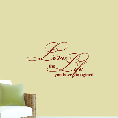 Adhésif décoratif « live the life you you »