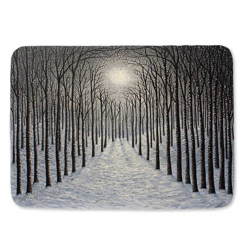 Tapis de bain Winter Forest, L 24 po x l 17 po