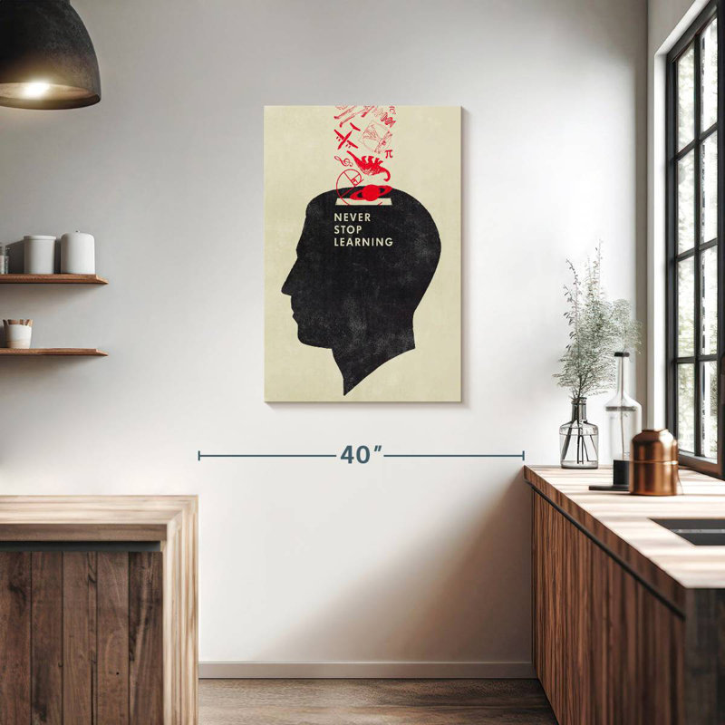 Tergel Never Stop Apprendre, H 36 po x l 24 po