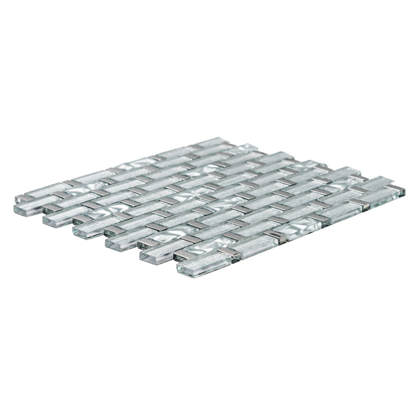Wonderland 11'' x 14'' Glass Mosaic Wall Tile